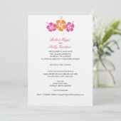 Invitation Mariage de fleurs de l'Hibiscus (Debout devant)