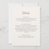 Invitation Mariage de fleurs de prés pourpre jaune moutarde d (Dos)