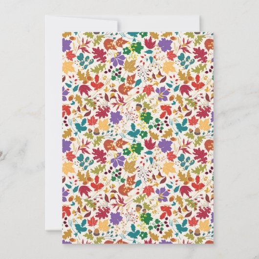 Invitation Mariage de fleurs de prés pourpre jaune moutarde d (Dos)