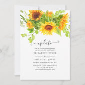 Invitation Mariage de fleurs de soleil de Bohême rustique (Devant)