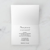 Invitation Mariage de fleurs d'orchidées blanches (Intérieur)