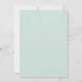Invitation Mariage de Fleurs Douces et de Menthe en Arche (Dos)