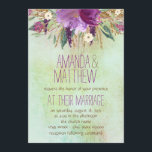 Invitation Mariage de fleurs peintes aquarelle<br><div class="desc">Belle vintage florale et or accent main peint à l'aquarelle invitation mariage de fleurs. Ces élégantes invitations de mariage de fleurs d'aquarelle sont facilement customisées pour votre événement en ajoutant simplement vos détails dans le style de police et la couleur,  le libellé et la disposition de votre choix.</div>