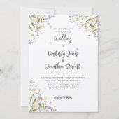 Invitation Mariage de fleurs romantiques Whimsical (Devant)