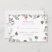 Invitation Mariage de fleurs sauvages rustiques (Devant)