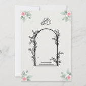 Invitation mariage de fleurs vierge (Devant)