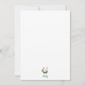 Invitation Mariage de fleurs Whimsical colorées (Dos)
