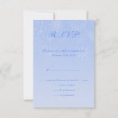 Invitation Mariage de flocon de neige RSVP (Devant)