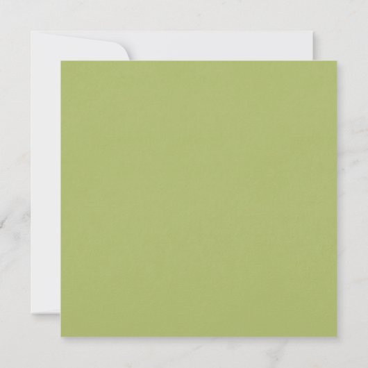 INVITATION MARIAGE DE FOLIER EN FEUILLE DE PALMIER VERT (Dos)
