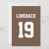 INVITATION MARIAGE DE FOOTBALL (Dos)