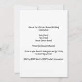 Invitation Mariage de football sur le thème de la balle sur l (Dos)