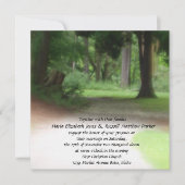 Invitation Mariage de forêt d'été (Devant)