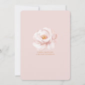 Invitation Mariage de forme géométrique flush et vin Floral o (Dos)