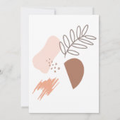 Invitation Mariage de formes géométriques géométriques biolog (Dos)