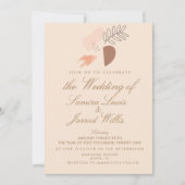 Invitation Mariage de formes géométriques géométriques biolog (Devant)