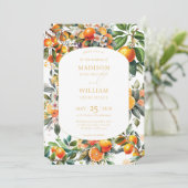 Invitation Mariage de fruits d'agrumes d'été (Debout devant)