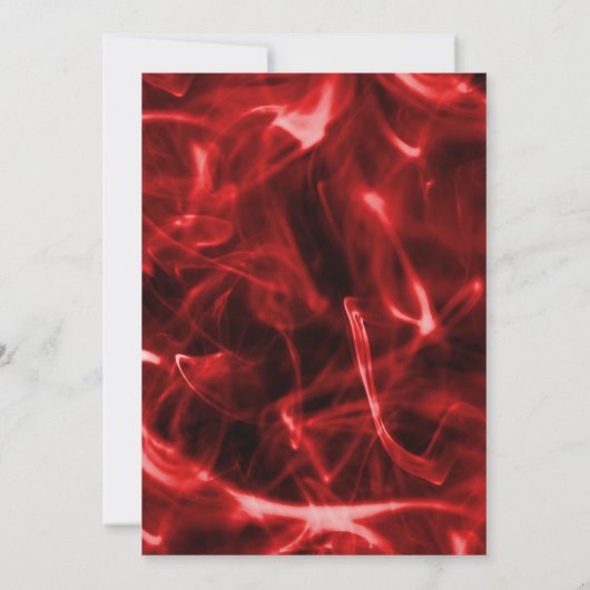 Invitation Mariage de fumée rouge (Dos)