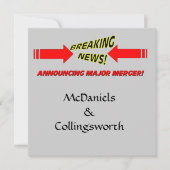 Invitation Mariage de Fusion Majeure Enregistrez la Date (Devant)