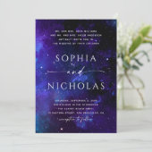 Invitation Mariage de Galaxie céleste | Space Night Sky & Sta (Debout devant)