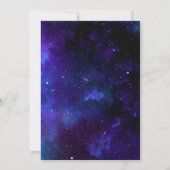 Invitation Mariage de Galaxie céleste | Space Night Sky & Sta (Dos)