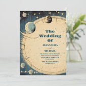 Invitation Mariage de galaxie de l'univers spatial (Debout devant)