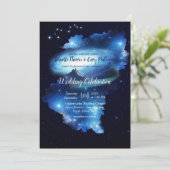 Invitation Mariage de galaxie spatiale (Debout devant)