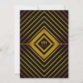 Invitation Mariage de Gatsby Gold 2020 (Dos)