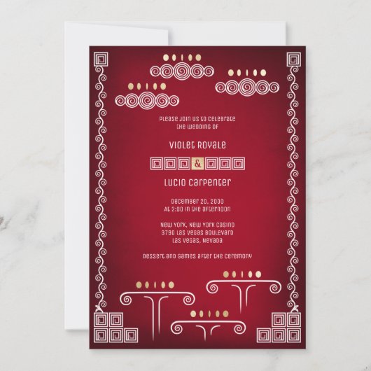 Invitation Mariage de Geeks de gamers (Devant)