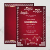 Invitation Mariage de Geeks de gamers (Devant / Derrière)