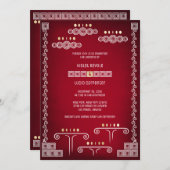 Invitation Mariage de Geeks de Joueurs (Devant / Derrière)