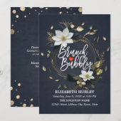 Invitation Mariage de germes florales Brunch Fête des mariées (Devant / Derrière)