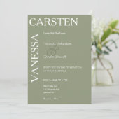 Invitation Mariage de glam moderne simpliste (Debout devant)