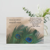Invitation Mariage de Golden Peacock (Debout devant)
