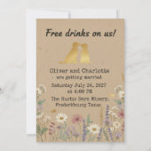 Invitation Mariage de Golden Retriever (Dos)