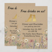Invitation Mariage de Golden Retriever (Devant / Derrière)