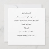 Invitation Mariage de golf avec balle de golf sur le putting  (Dos)