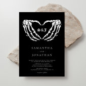 Invitation Mariage de goth de Tarot noir