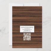 Invitation Mariage de greenery de grange de campagne rustique (Dos)