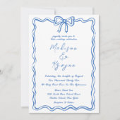 Invitation Mariage de gribouillis à main tiré (Devant)