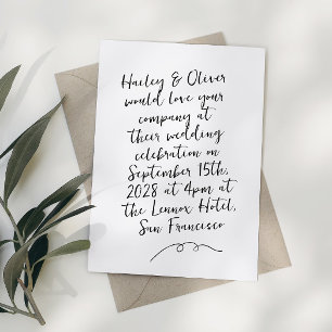 Invitation Mariage de gribouillis moderne