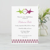 Invitation Mariage de grue papier Origami (Debout devant)