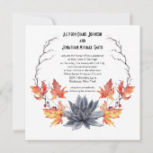 Invitation Mariage de handfesting de serpent Wreath Black Flo (Dos)