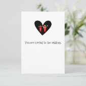 Invitation Mariage de homard amusant et ludique (Debout devant)