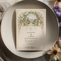 Mariage de jardin anglais à l'arche florale