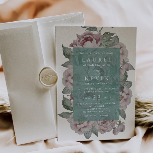 Invitation Mariage de jardin anglais | Jade