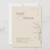 Invitation Mariage de jardin baigné de soleil ID1283 (Devant)