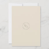 Invitation Mariage de jardin baigné de soleil ID1283 (Dos)