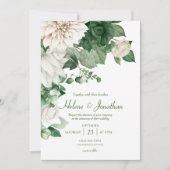Invitation Mariage de jardin botanique moderne et élégant (Devant)