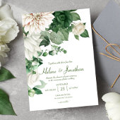 Invitation Mariage de jardin botanique moderne et élégant
