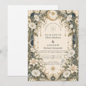 Invitation Mariage de jardin céleste romantique (Devant / Derrière)